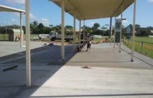 6. Maroochy Afl Spectator Area finishing